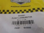 Briggs LO206 Carb Float #555591 - Image 2